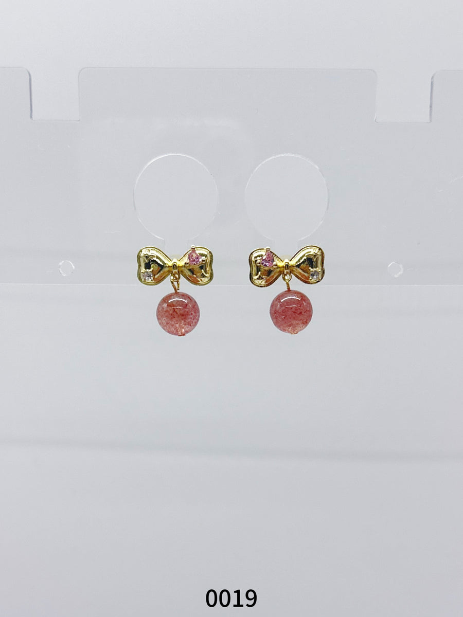 Natural Gemstone Earring Series 0019