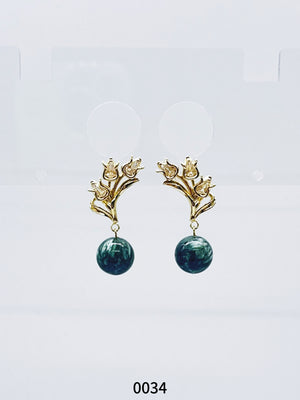 Natural Gemstone Earring Series 0034