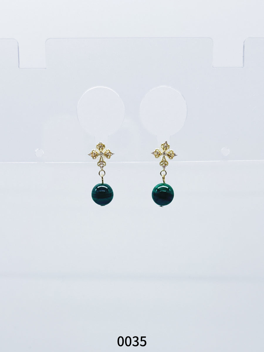 Natural Gemstone Earring Series 0035