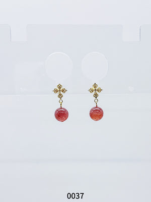 Natural Gemstone Earring Series 0037