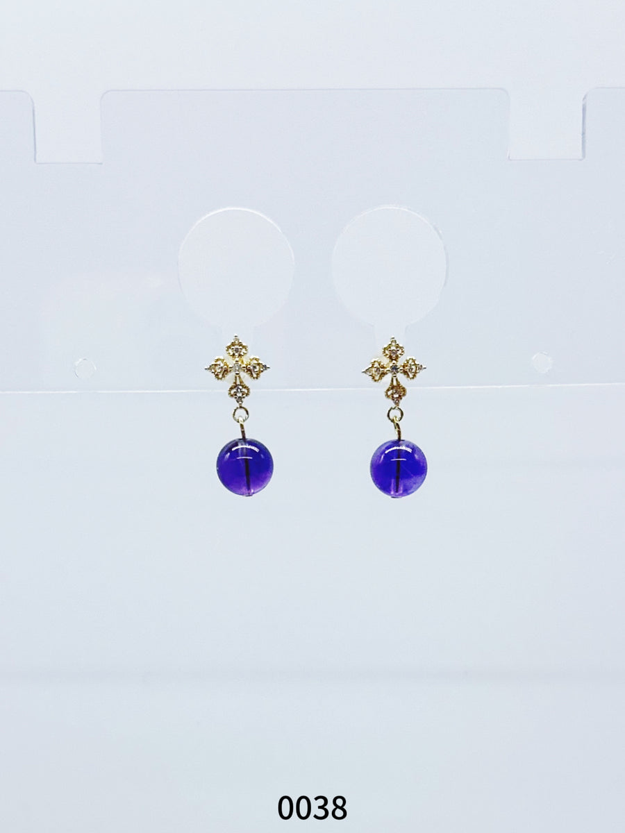 Natural Gemstone Earring Series 0038