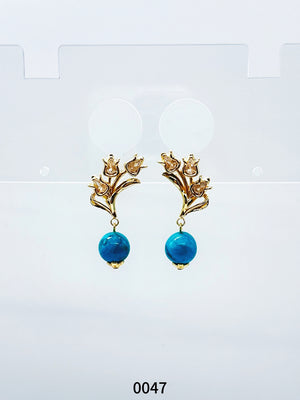 Natural Gemstone Earring Series 0047