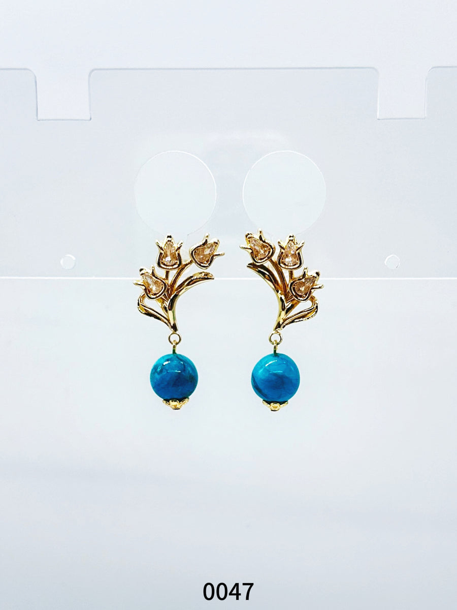 Natural Gemstone Earring Series 0047