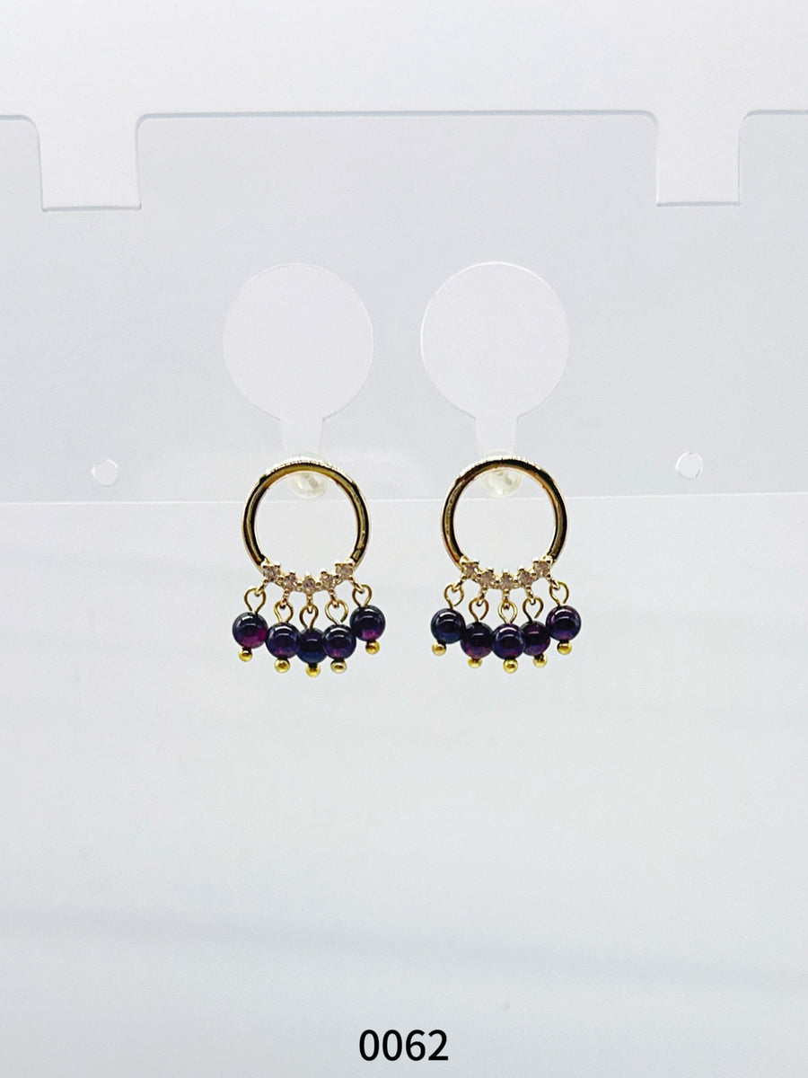 Natural Gemstone Earring Series 0062