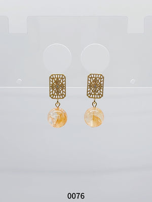 Natural Gemstone Earring Series 0076