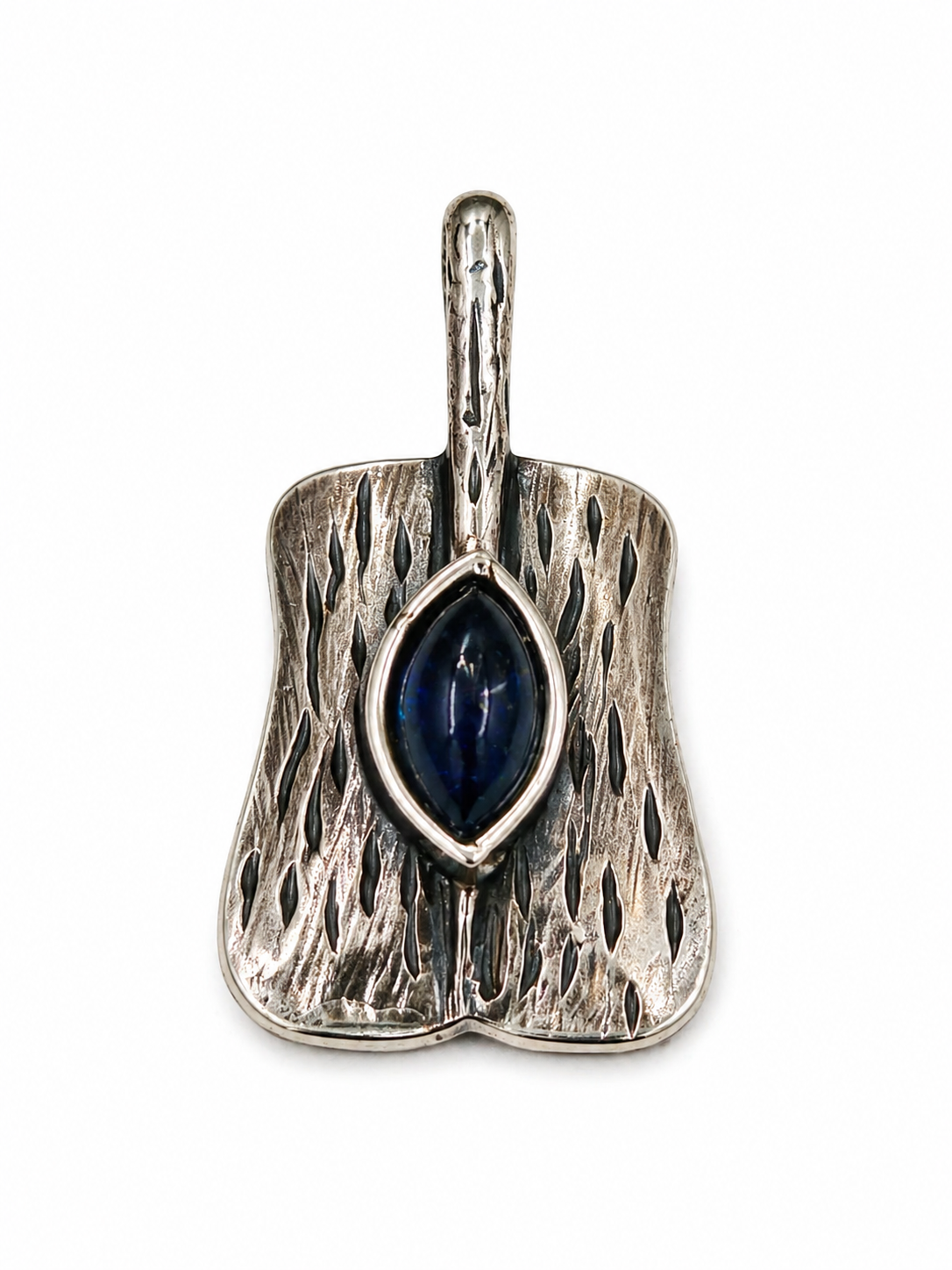 Silver Sapphire Pendant