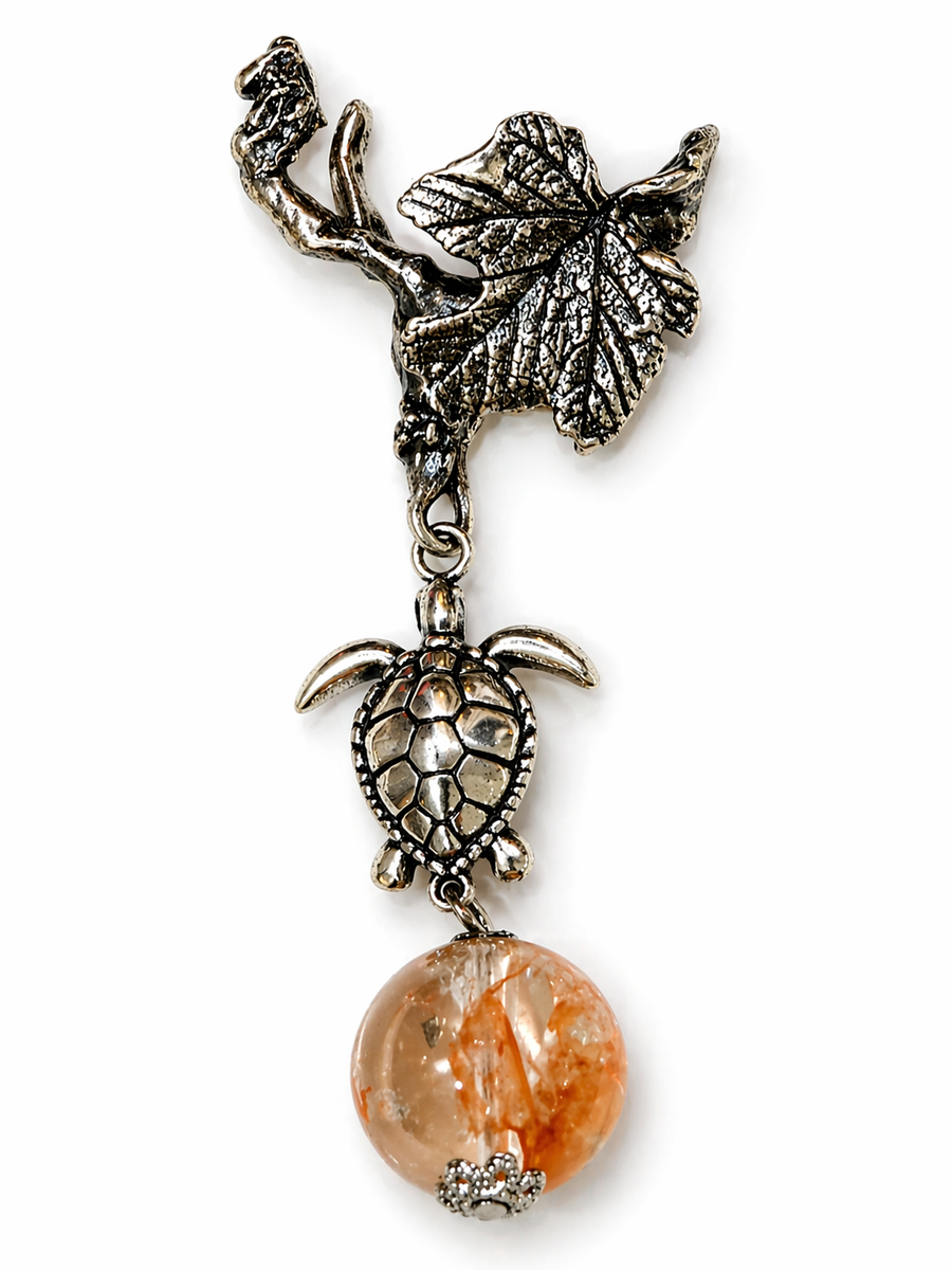 Silver Hematoid Quartz Pendant