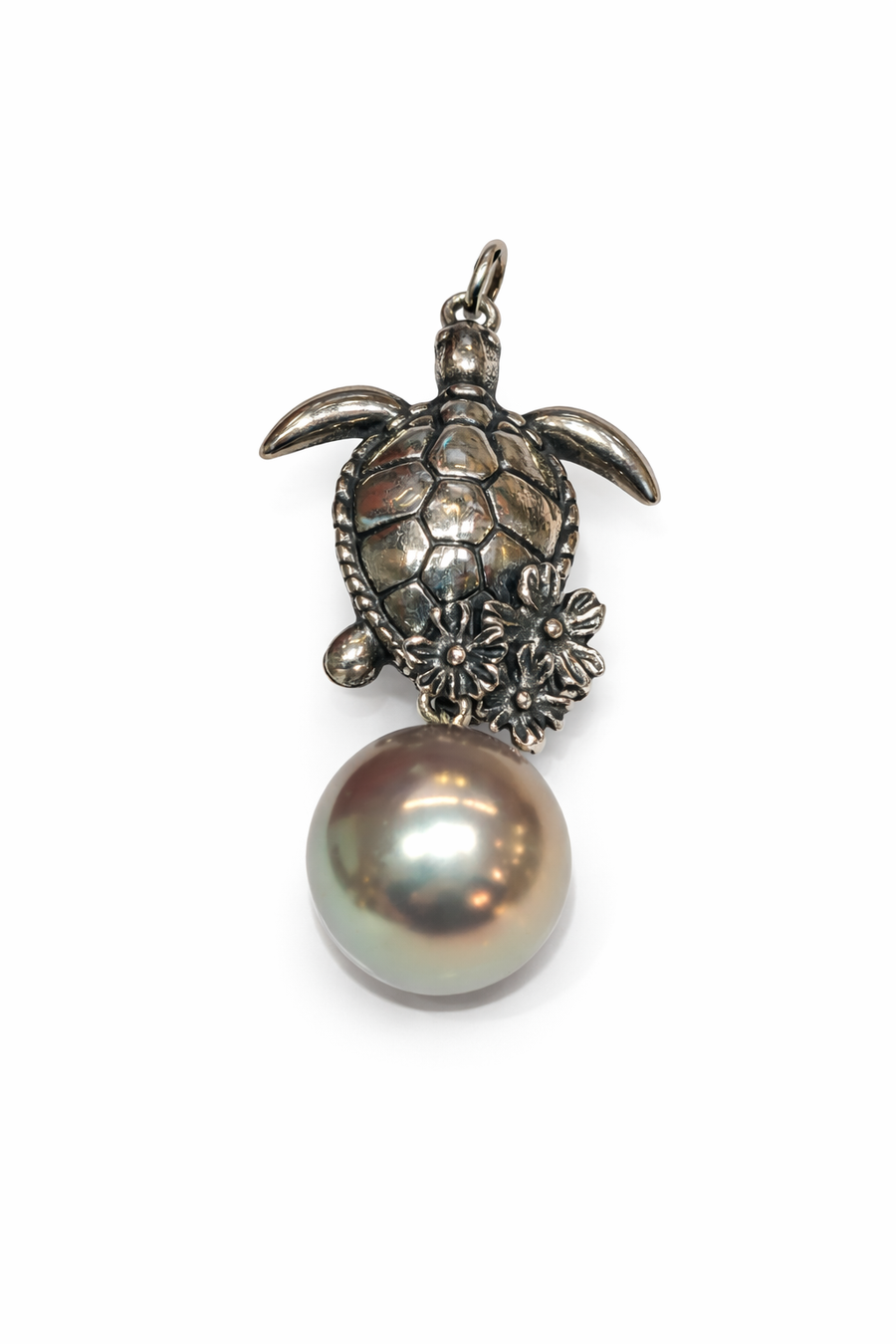 Sea Turtle Edison Pearl Pendant
