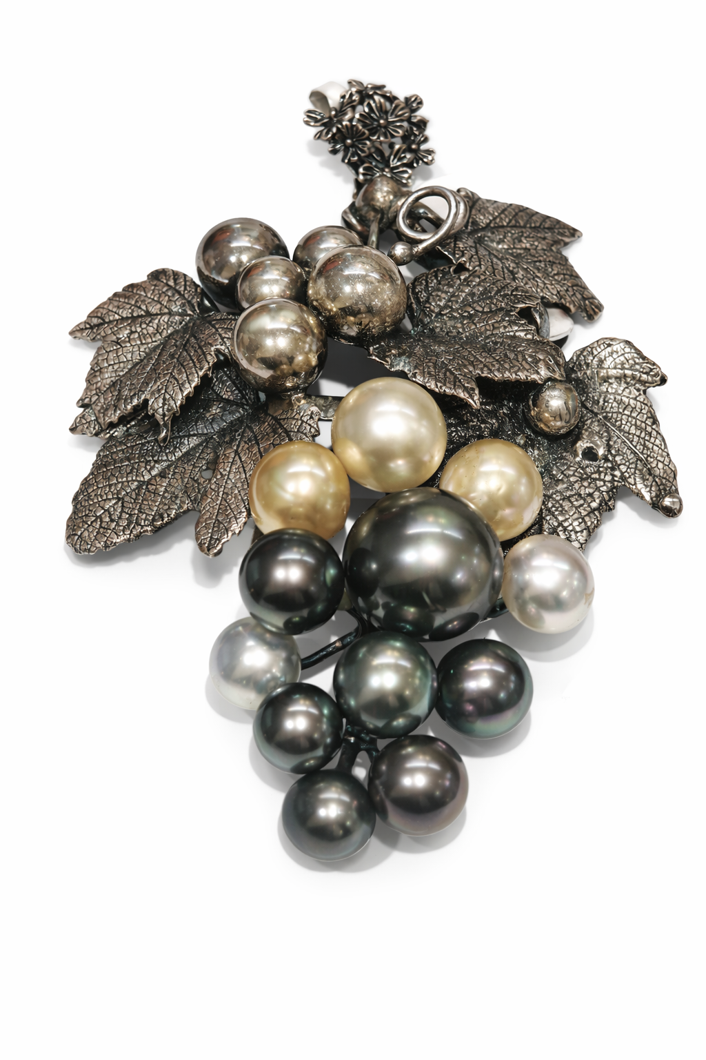 Harvest Grape Pearl Art Pendant