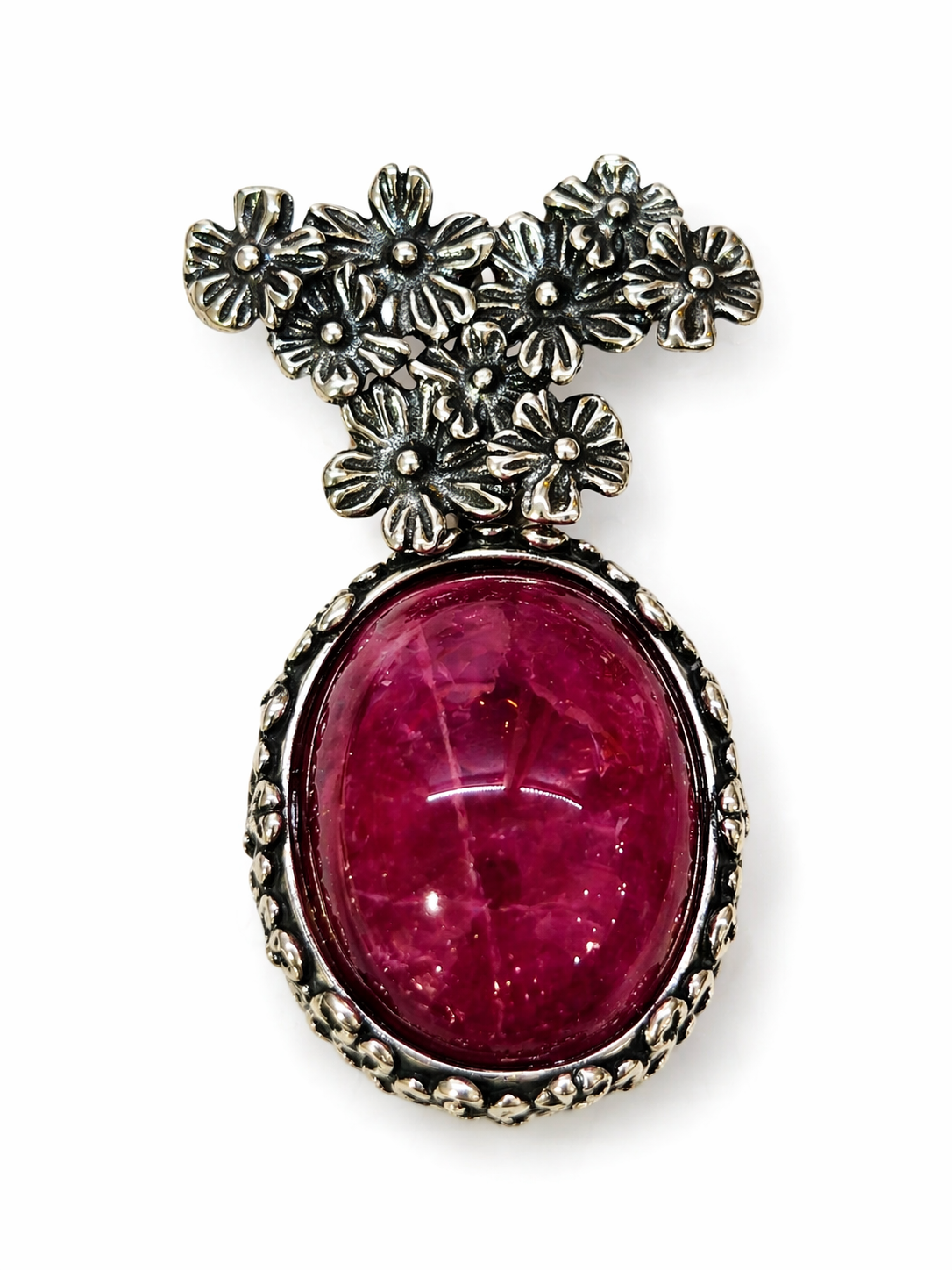 Silver Ruby Pendant