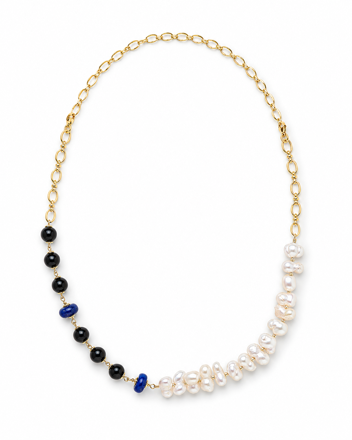 Long Natural Stone Necklace