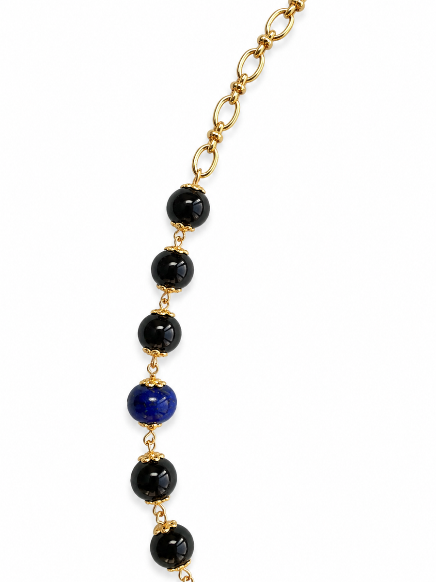 Long Natural Stone Necklace