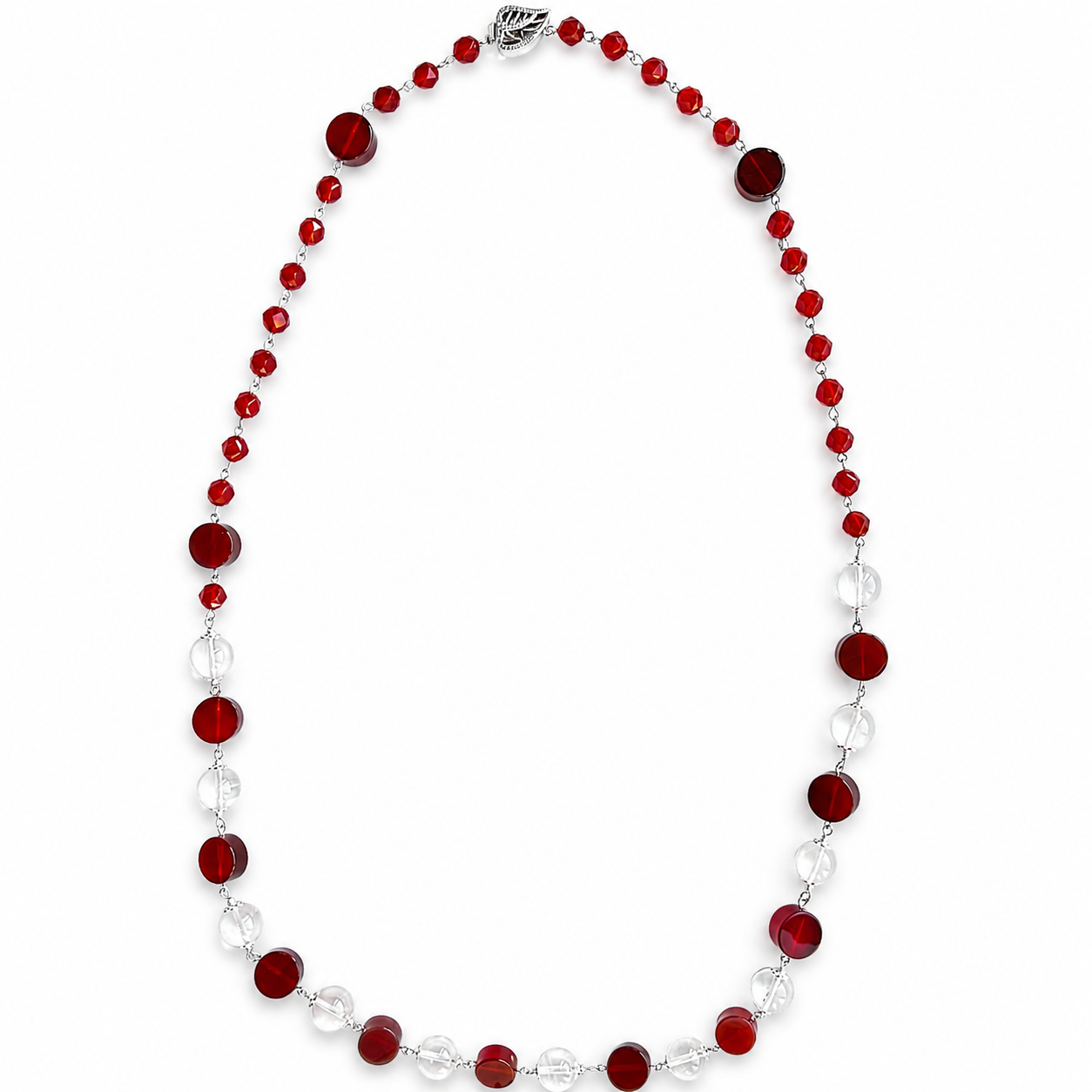 Long Natural Stone Necklace