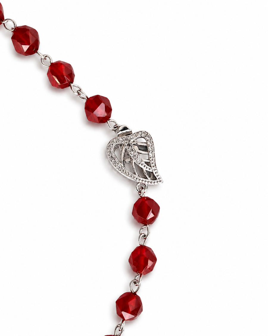 Long Natural Stone Necklace