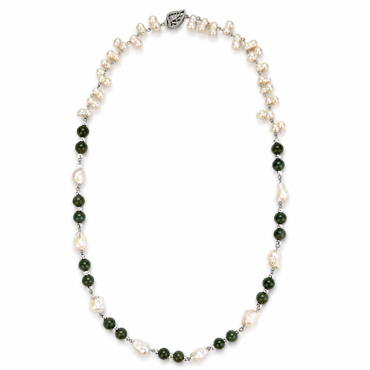 Long Natural Stone Necklace
