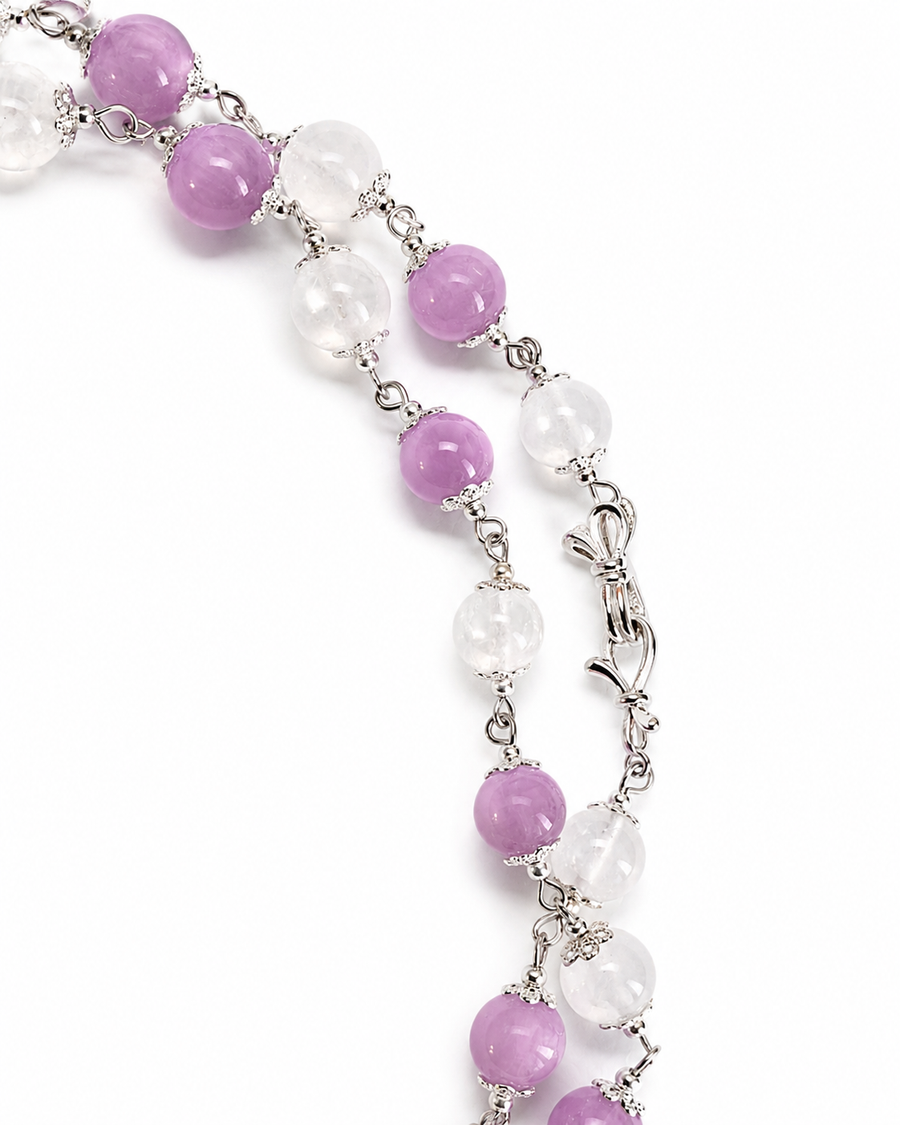 Long Natural Stone Necklace