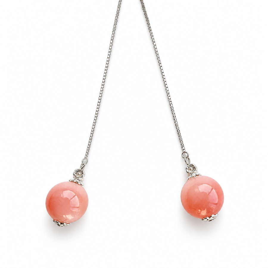 Long Natural Stone Necklace