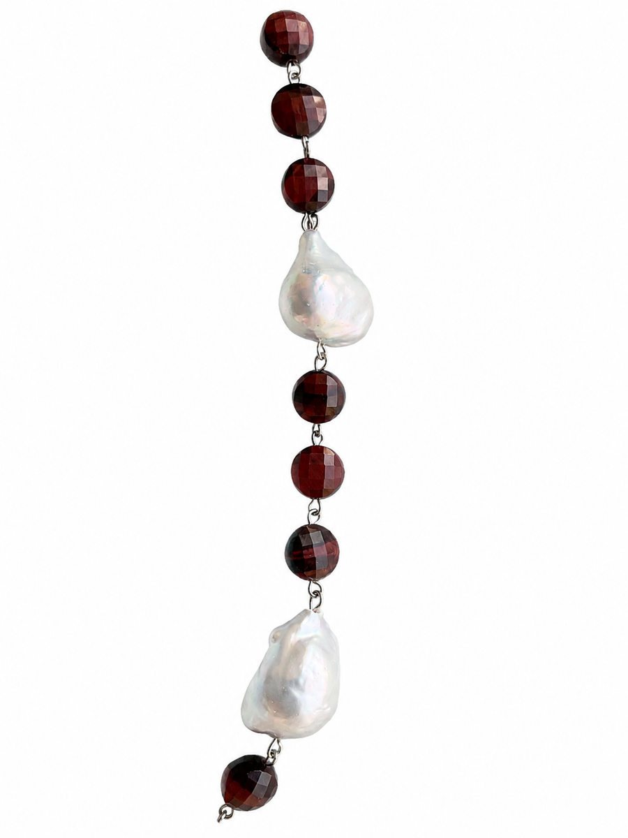 Long Natural Stone Necklace