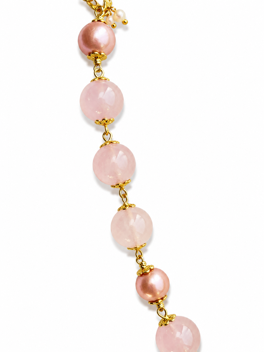 Long Natural Stone Necklace