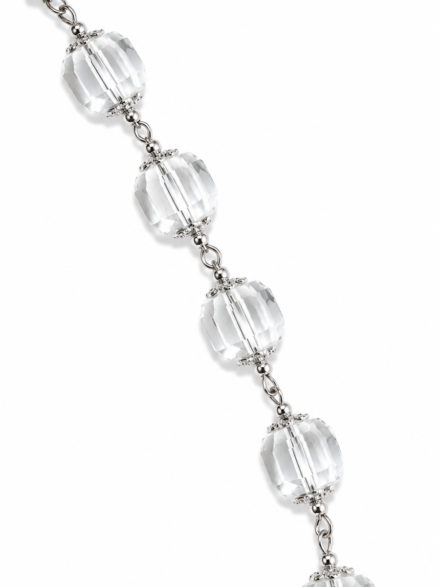 Long Natural Stone Necklace