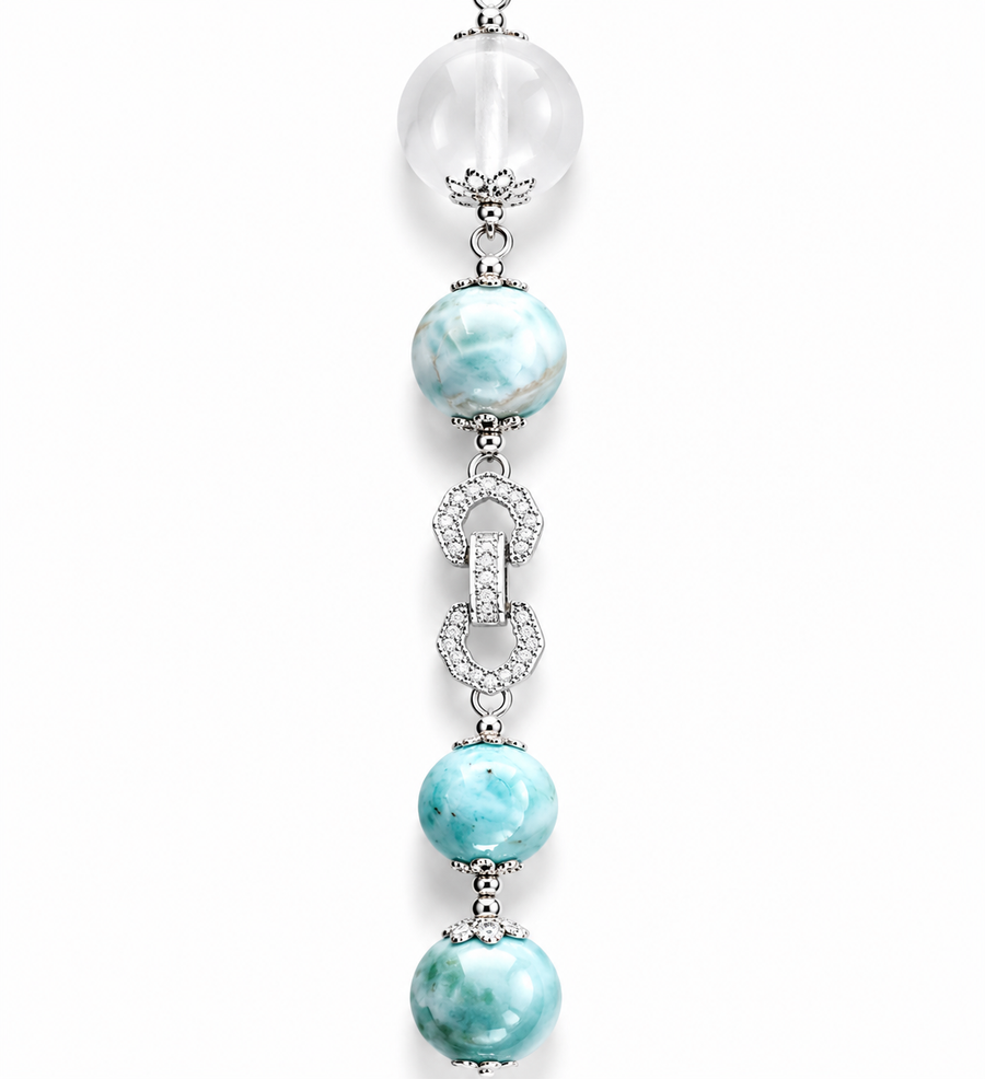 Long Natural Stone Necklace
